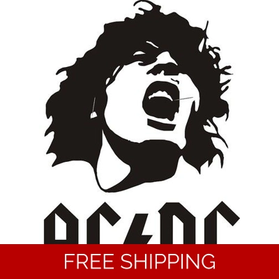AC DC Rock Band Die Cut Vinyl Decal sticker AC DC Rock Band Die Cut Vinyl Decal sticker